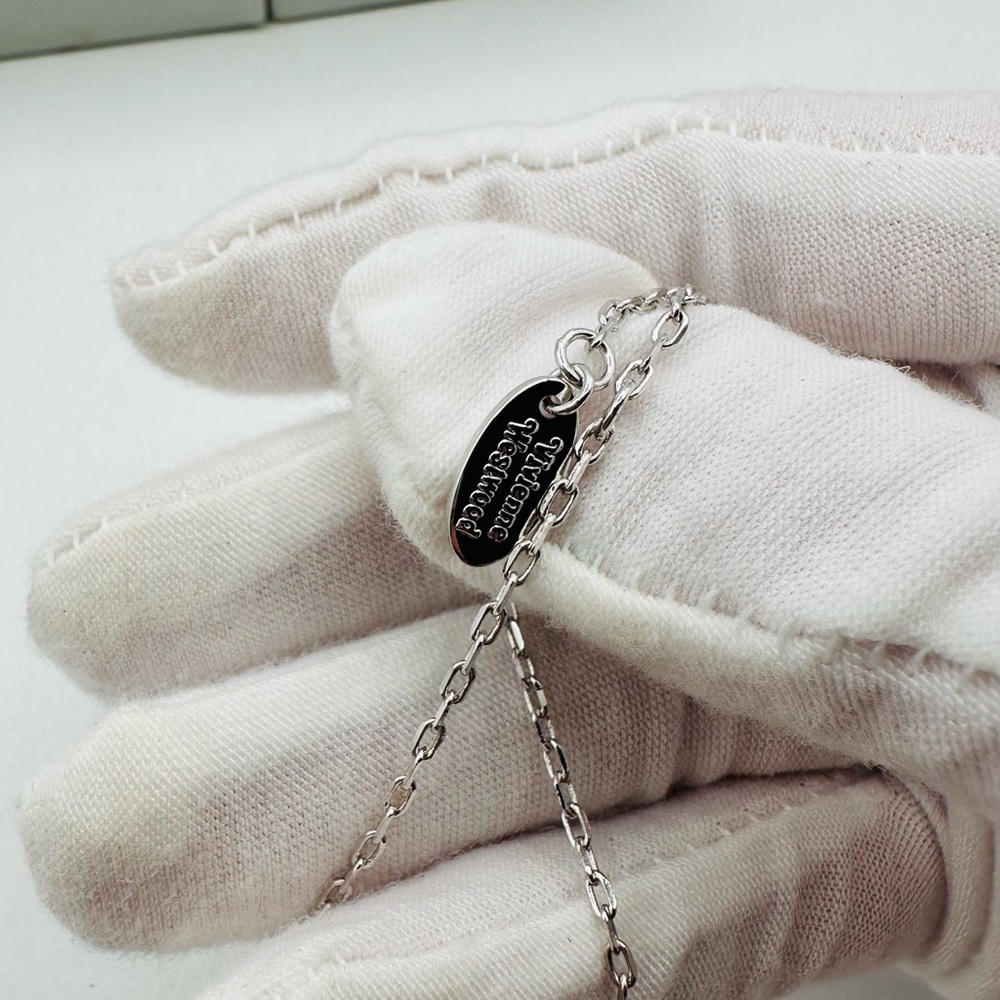 Vivienne Westwood Lucerne Silver Necklace - Picture 6 of 9